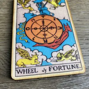 Wheel of Fortune tarot card.