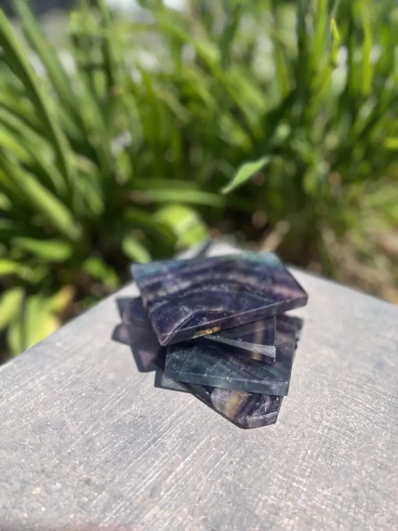 A close up of some pieces of glass A close up of some pieces of glass