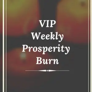A picture of some apples and the words " vip weekly prosperity burn ".