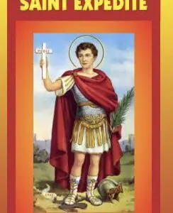 A painting of st. George holding the cross