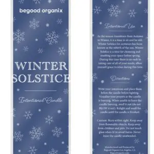 A close up of two bookmarks with the words winter solstice
