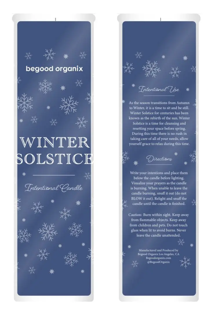A close up of two bookmarks with the words winter solstice A close up of two bookmarks with the words winter solstice