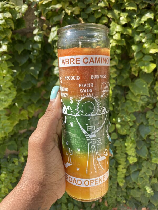 Abre Camino road opener candle.