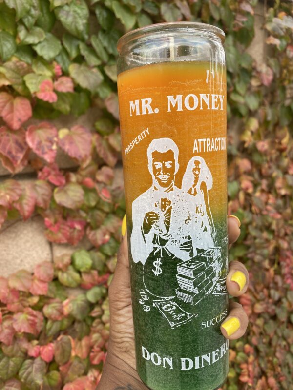 Mr. Money candle for prosperity and attraction.