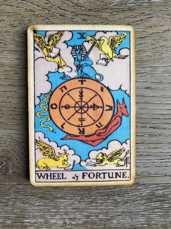 Wheel of Fortune tarot card.