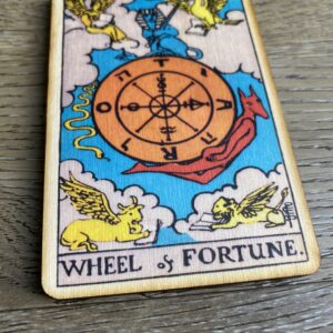 Wheel of Fortune tarot card.