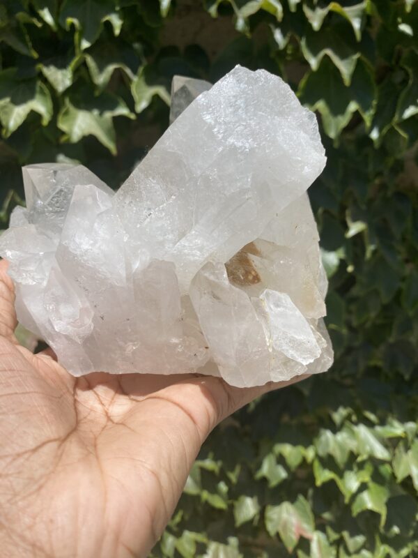 A person holding a piece of rock in their hand.