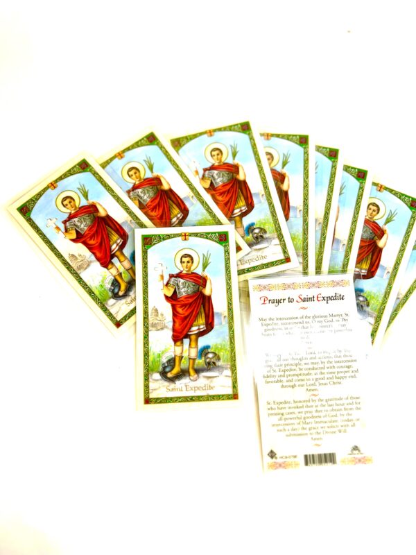 A set of seven cards with the image of st. Jude