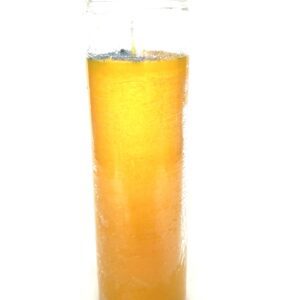 A tall glass of orange juice with a straw.