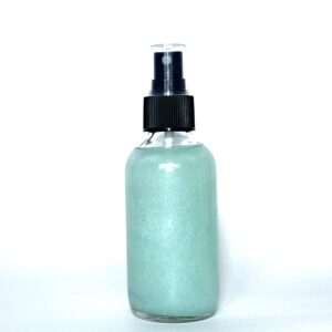 A bottle of lotion is shown with no label.