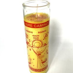 A candle that is sitting on the table.