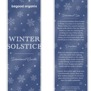 A close up of two bookmarks with the words winter solstice